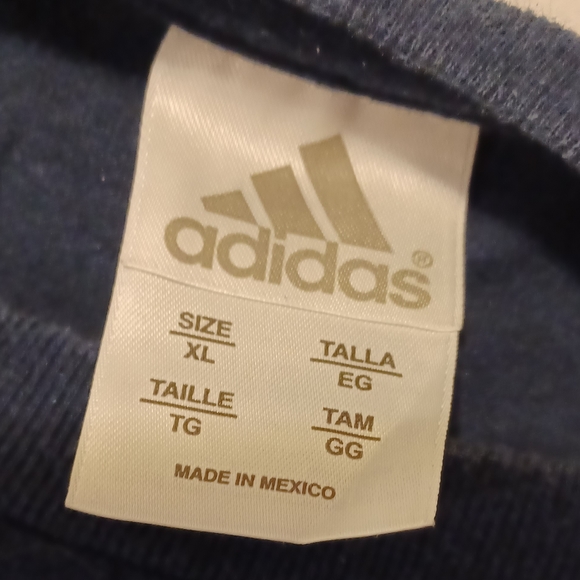 4/$60 Navy Adidas Tee - Size XL - Picture 6 of 6